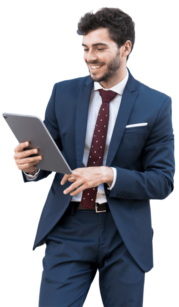 a person building sites and businesses